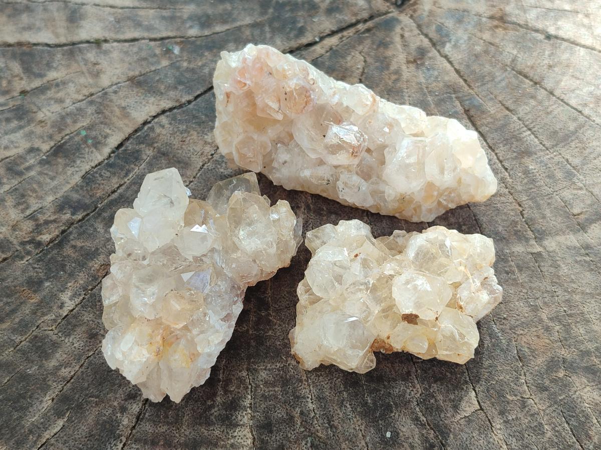 Natural Golden Limonite Quartz Clusters x 46 From Solwezi, Zambia - Toprock Gemstones and Minerals 