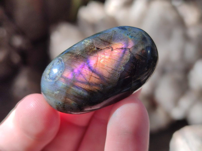 Polished Mini Labradorite Galets x 46 From Madagascar - Toprock Gemstones and Minerals 