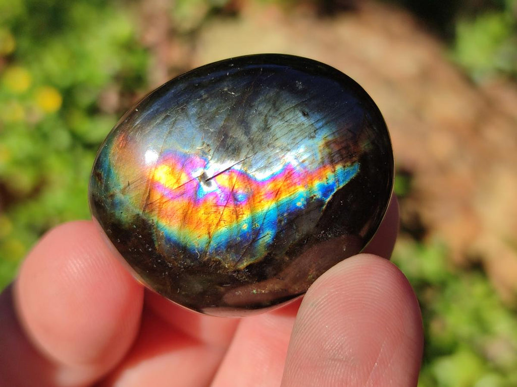 Polished Mini Labradorite Galets x 46 From Madagascar - Toprock Gemstones and Minerals 