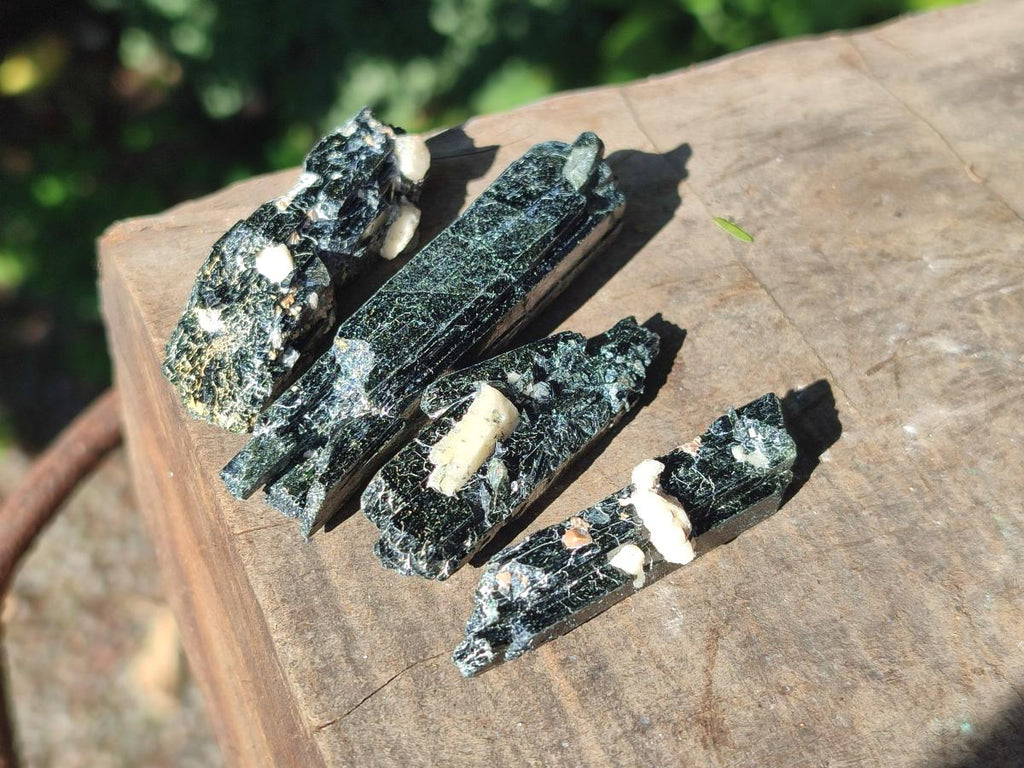 Natural Aegirine Crystals x 70 From Zomba, Malawi - Toprock Gemstones and Minerals 