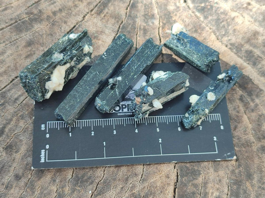 Natural Aegirine Crystals x 70 From Zomba, Malawi - Toprock Gemstones and Minerals 