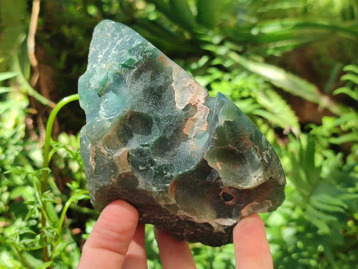 Polished On One Side Mtorolite Chrysoprase Plates x 2 From Mutorashanga, Zimbabwe - Toprock Gemstones and Minerals 