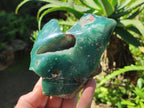 Polished On One Side Mtorolite Chrysoprase Plates x 2 From Mutorashanga, Zimbabwe - Toprock Gemstones and Minerals 