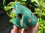 Polished On One Side Mtorolite Chrysoprase Plates x 2 From Mutorashanga, Zimbabwe - Toprock Gemstones and Minerals 