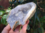 Natural Blue Lace Agate Geode Specimens x 4 From Nsanje, Malawi - Toprock Gemstones and Minerals 
