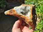Natural Blue Lace Agate Geode Specimens x 4 From Nsanje, Malawi - Toprock Gemstones and Minerals 