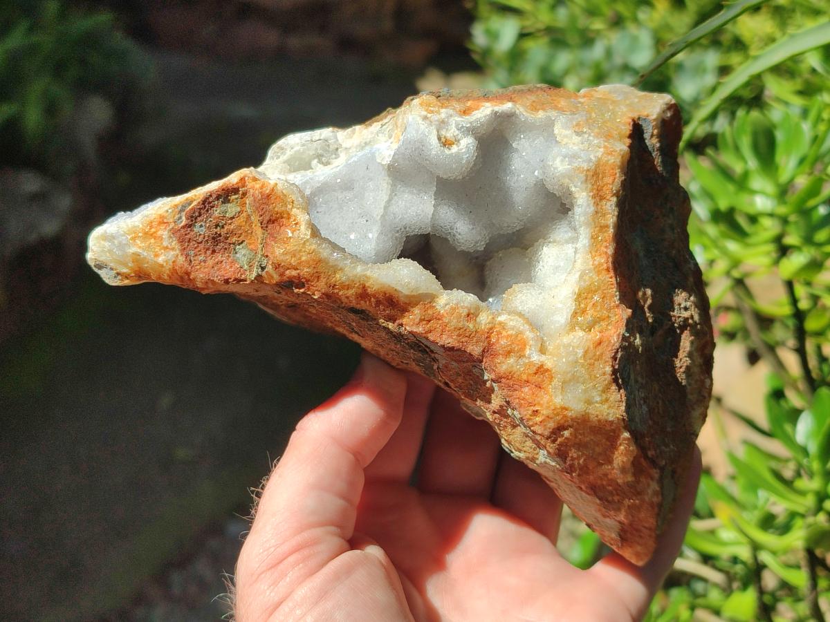 Natural Blue Lace Agate Geode Specimens x 4 From Nsanje, Malawi - Toprock Gemstones and Minerals 