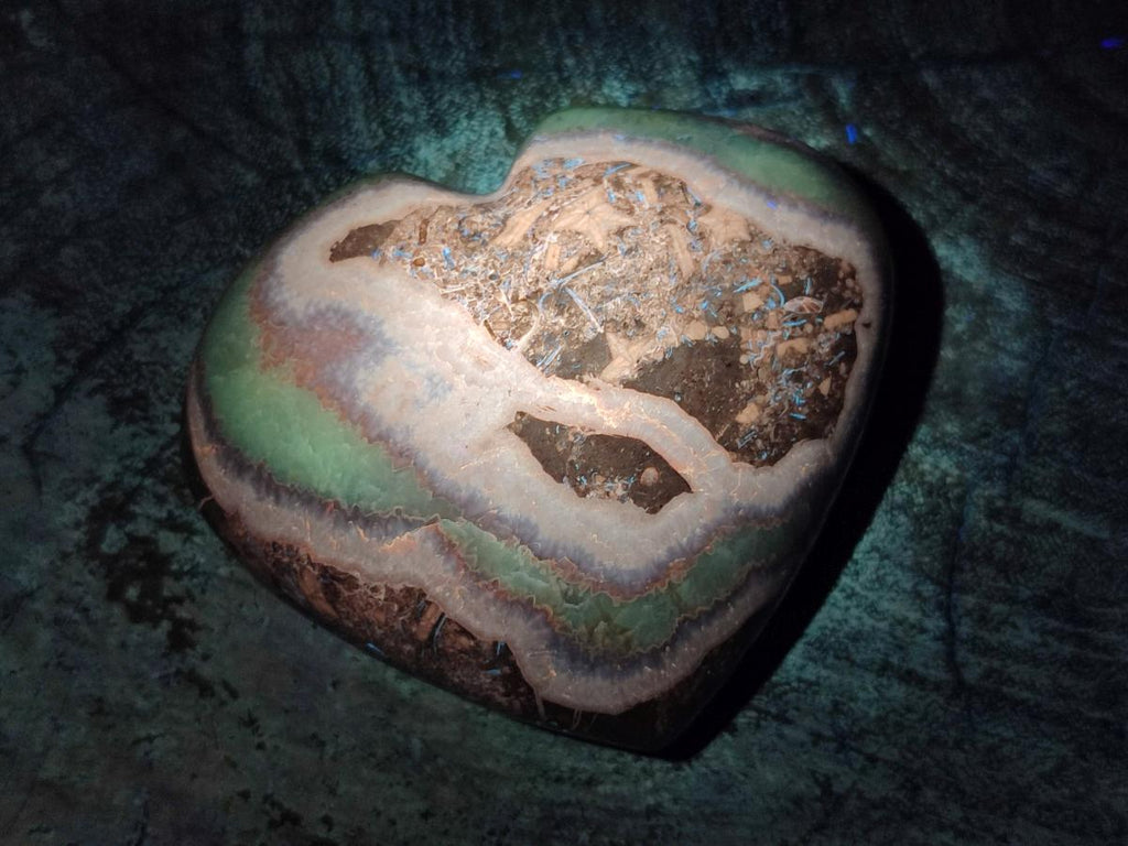 Polished Septerye Fossil Hearts x 10 From Mahajanga, Madagascar - Toprock Gemstones and Minerals 