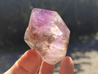 Polished Smokey Quartz and Amethyst Window Crystals x 6 From Akansobe, Madagascar - Toprock Gemstones and Minerals 