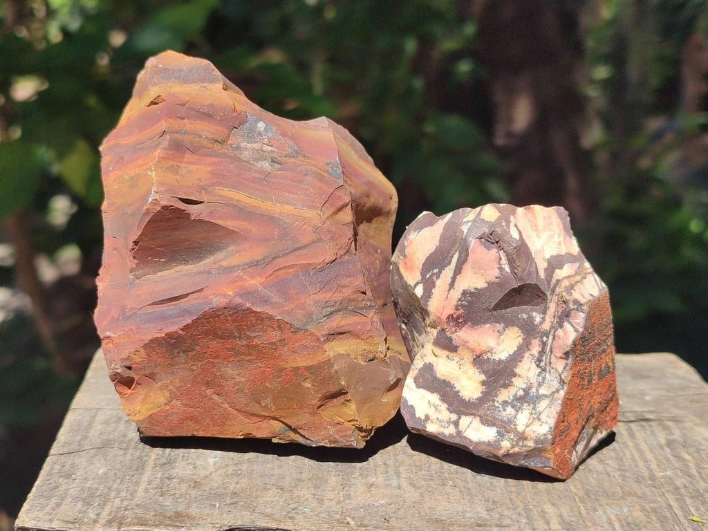 Natural Nguni Jasper Cobbed Specimens x 12 From Northern Cape, South Africa - Toprock Gemstones and Minerals 