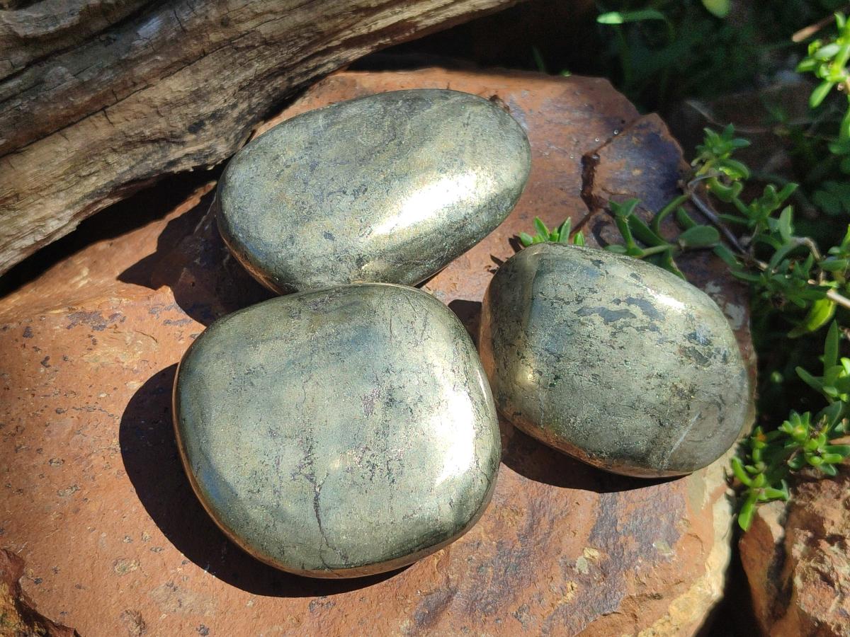Polished Basalt Pharaoh Stone Free Forms x 12 From Iron Duke Mine, Zimbabwe - Toprock Gemstones and Minerals 