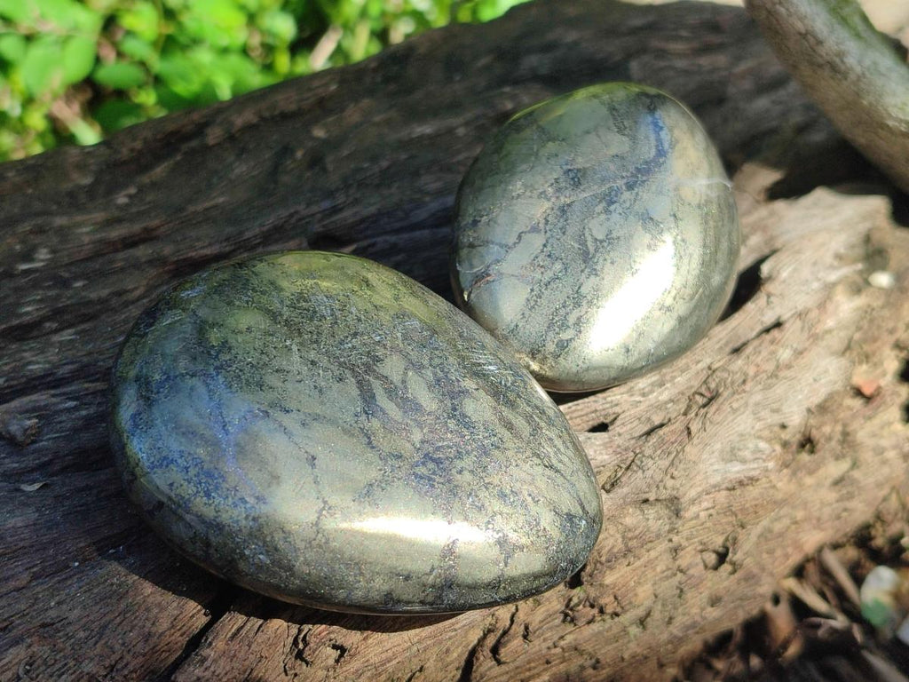 Polished Basalt Pharaoh Stone Free Forms x 12 From Iron Duke Mine, Zimbabwe - Toprock Gemstones and Minerals 