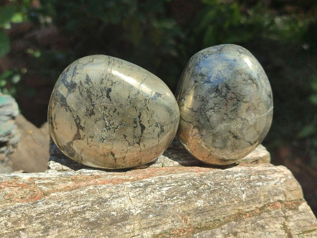 Polished Basalt Pharaoh Stone Free Forms x 12 From Iron Duke Mine, Zimbabwe - Toprock Gemstones and Minerals 