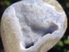 Polished Blue Lace Agate Free Forms and Standing Display Piece x 3 From Nsanje, Malawi - Toprock Gemstones and Minerals 