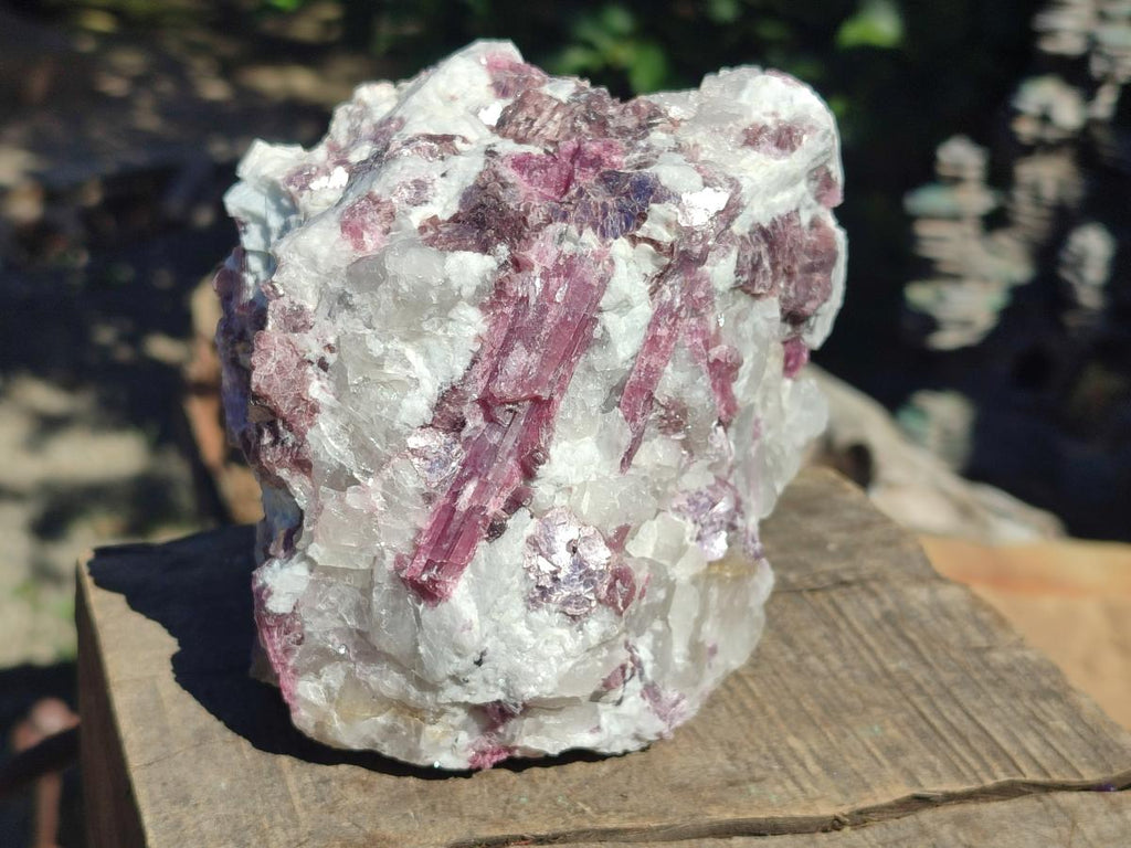 Natural Pink Rubellite Tourmaline Specimens x 2 From Karibib, Namibia - Toprock Gemstones and Minerals 