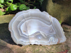 Polished One Side Banded Agate Nodules x 2 From Shashe River, Zimbabwe - Toprock Gemstones and Minerals 