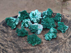 Natural Rare Malachite Pseudomorph Specimens with Inclusions x 12 From Kolwezi, Congo - Toprock Gemstones and Minerals 