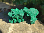 Natural Rare Malachite Pseudomorph Specimens with Inclusions x 12 From Kolwezi, Congo - Toprock Gemstones and Minerals 