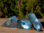 Polished One Side Labradorite Plates x 35 From Madagascar - Toprock Gemstones and Minerals 