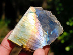 Polished One Side Labradorite Plates x 35 From Madagascar - Toprock Gemstones and Minerals 