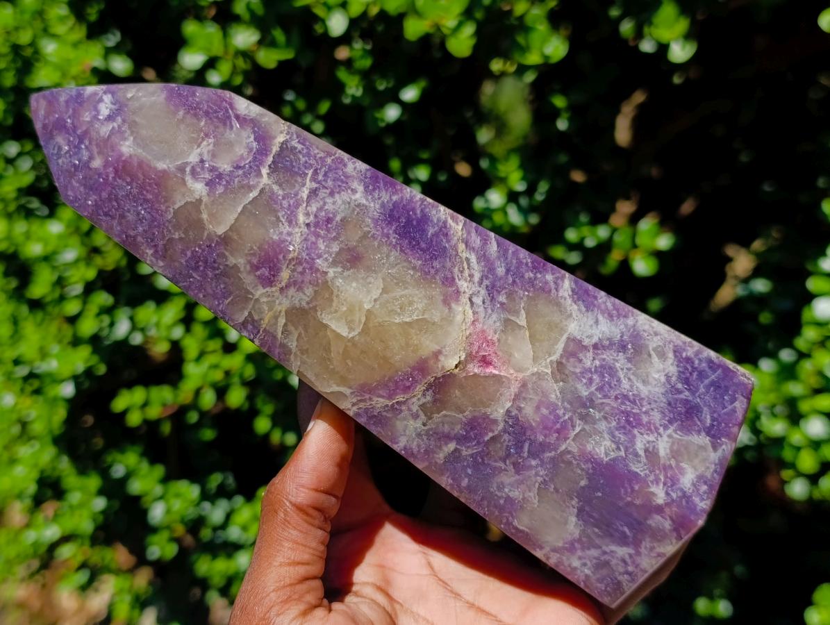 Polished Large Lepidolite Display Crystal x 1 From Ambatondrazaka, Madagascar - Toprock Gemstones and Minerals 