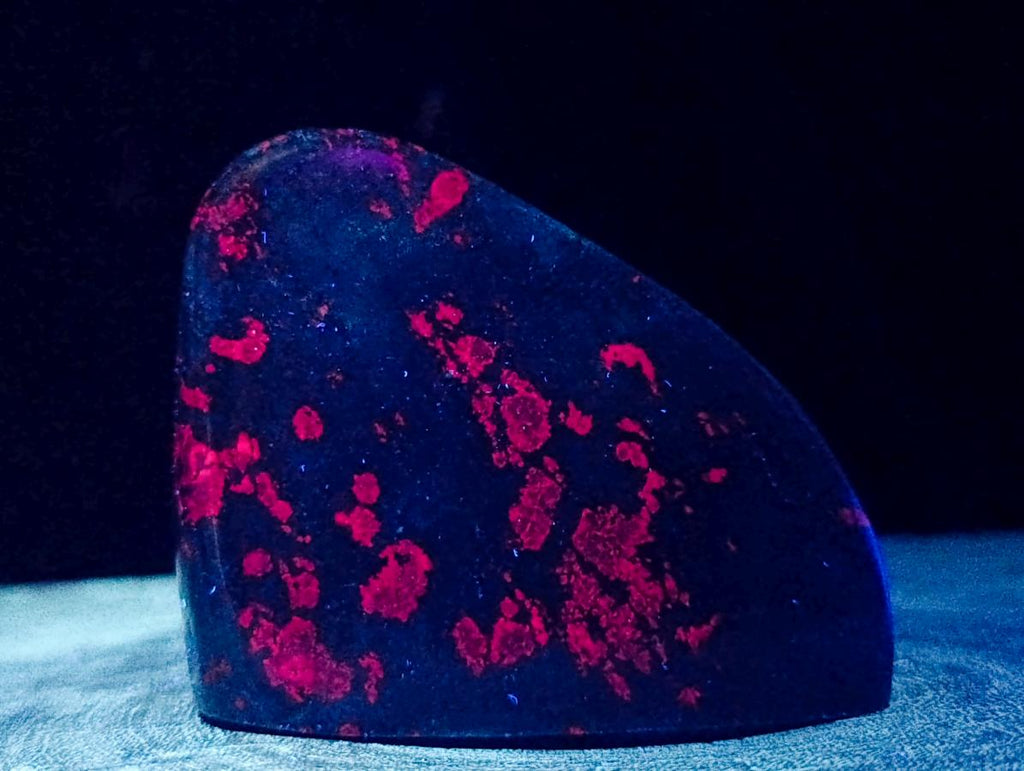 Polished Ruby Corundum in Chrome Verdite Gemstone Standing Display Pieces x 4 From Zimbabwe - Toprock Gemstones and Minerals 