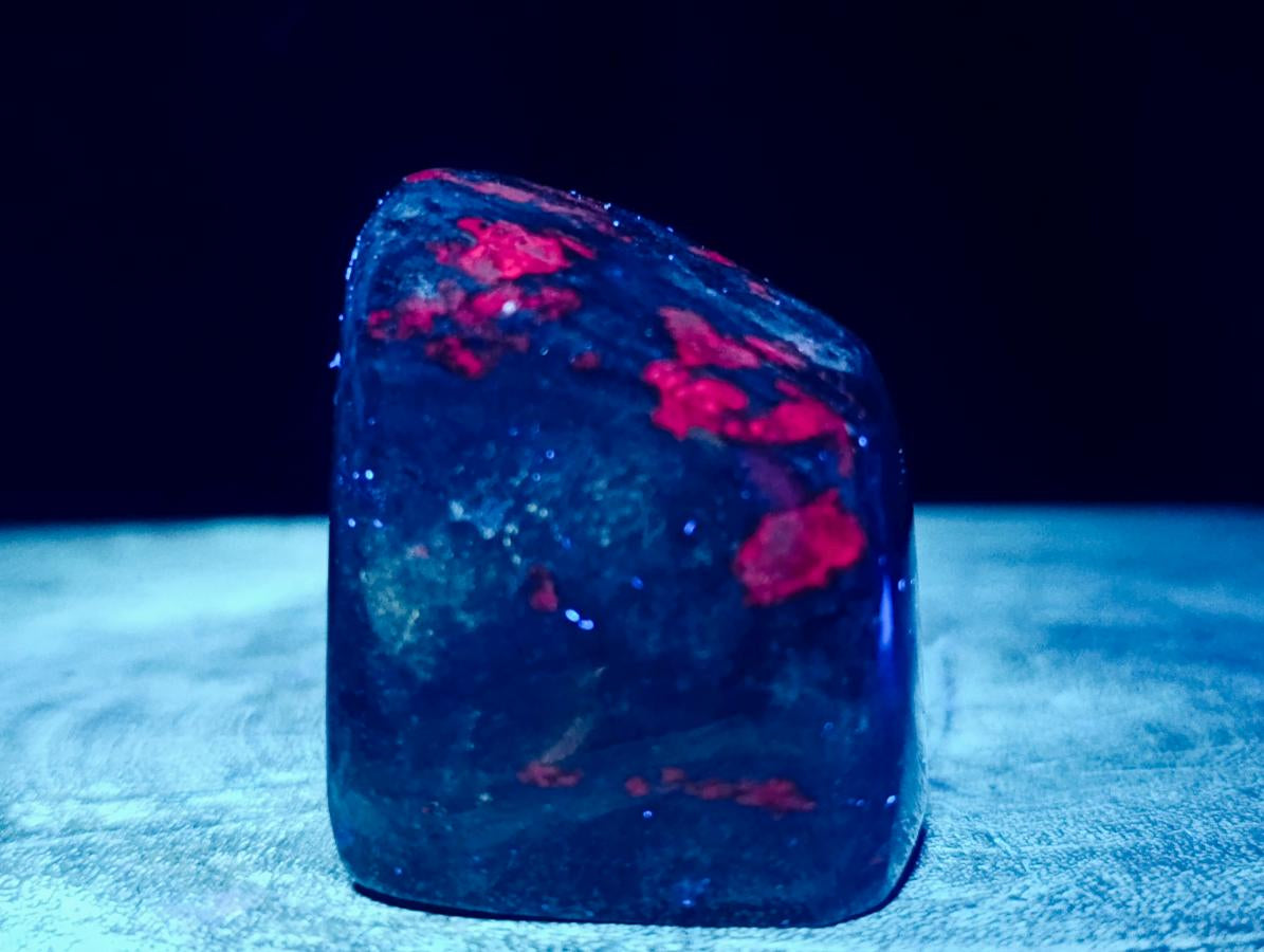 Polished Ruby Corundum in Chrome Verdite Gemstone Standing Display Pieces x 4 From Zimbabwe - Toprock Gemstones and Minerals 