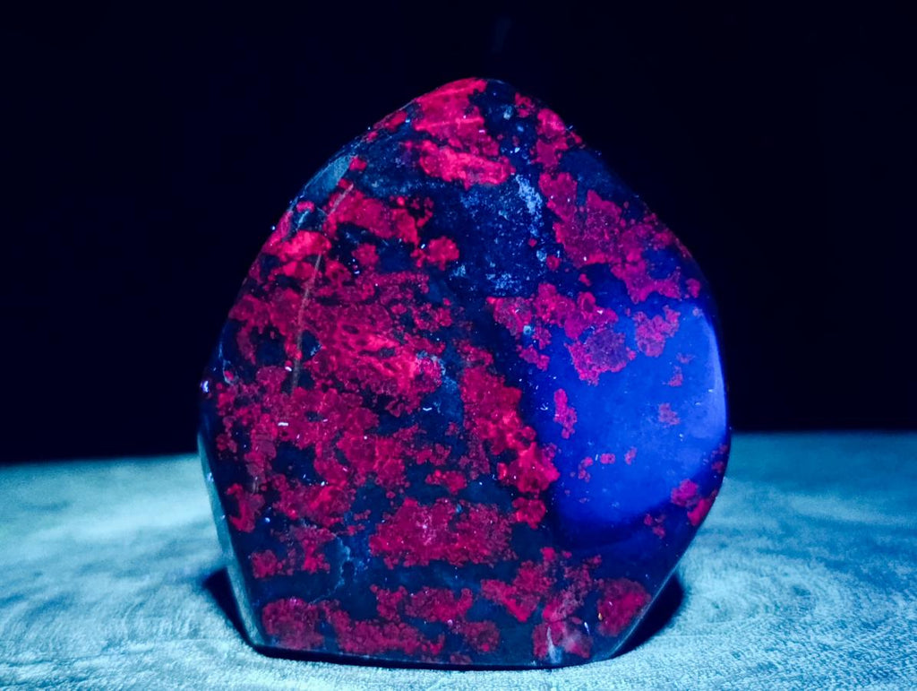 Polished Ruby Corundum in Chrome Verdite Gemstone Standing Display Pieces x 4 From Zimbabwe - Toprock Gemstones and Minerals 