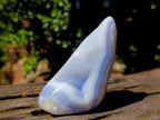 Polished Blue Lace Agate Standing Free Forms x 2 From Nsanje, Malawi - Toprock Gemstones and Minerals 