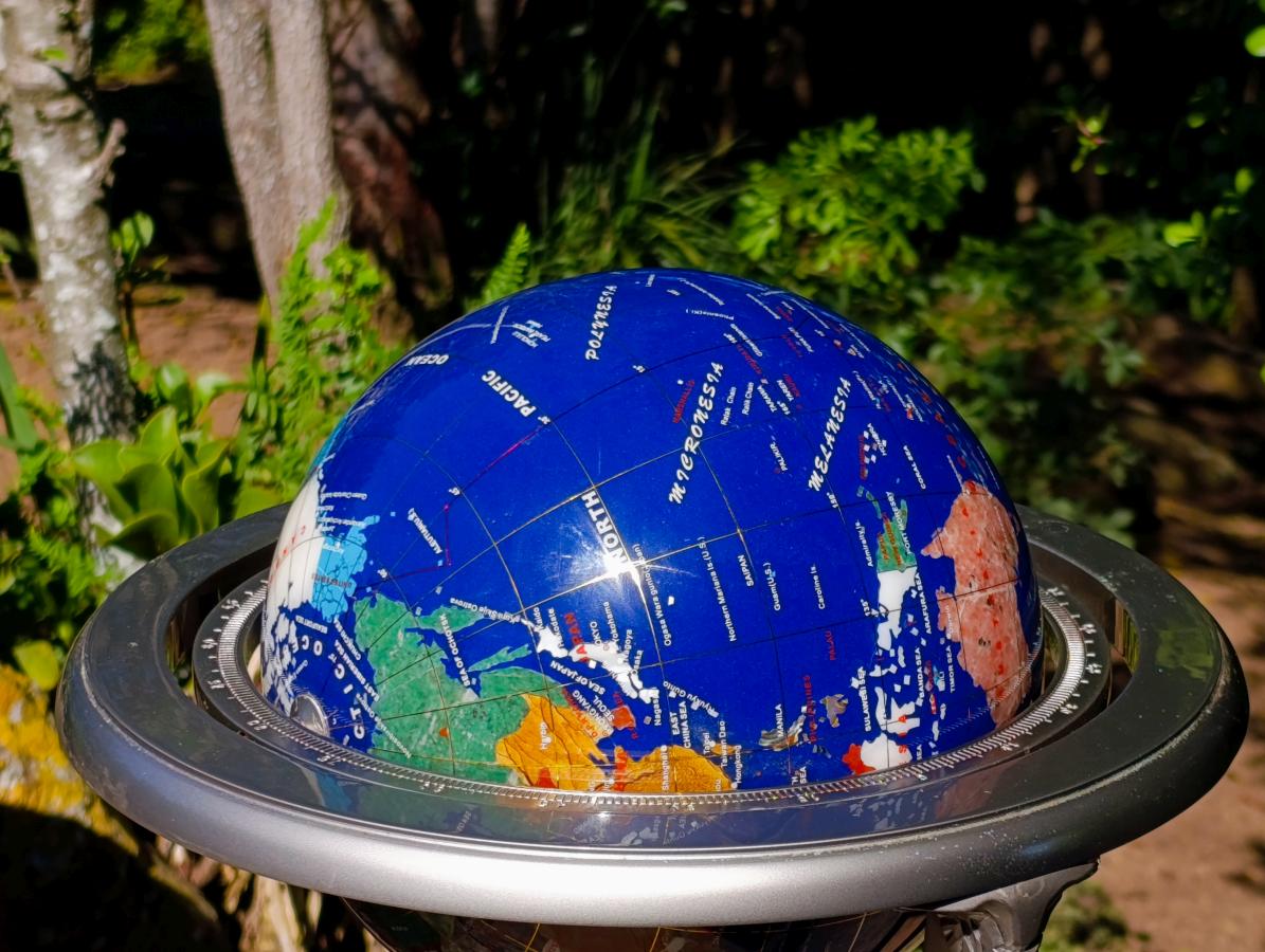 Polished XL Lapis Lazuli World Globe x 1 From China - Toprock Gemstones and Minerals 