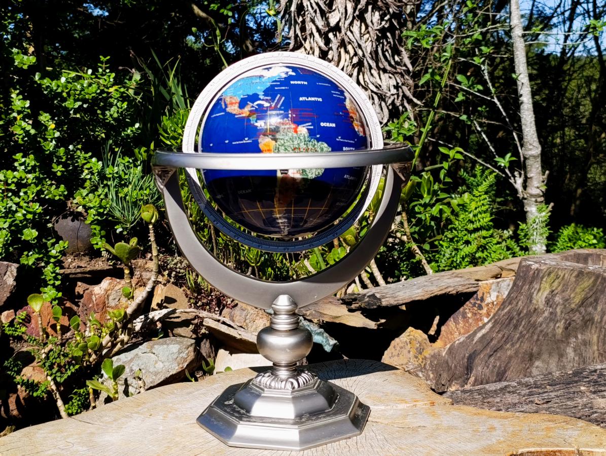 Polished XL Lapis Lazuli World Globe x 1 From China - Toprock Gemstones and Minerals 