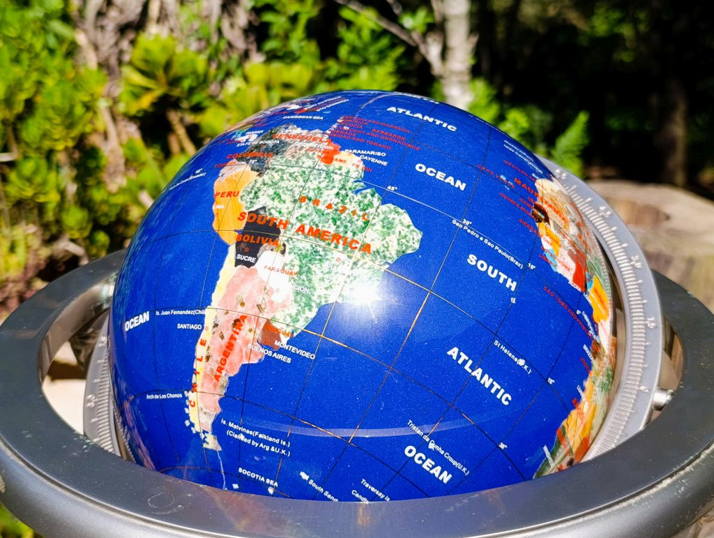 Polished XL Lapis Lazuli World Globe x 1 From China - Toprock Gemstones and Minerals 
