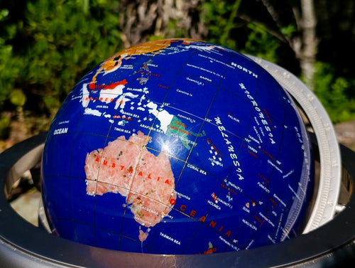 Polished XL Lapis Lazuli World Globe x 1 From China - Toprock Gemstones and Minerals 