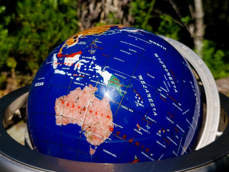 Polished XL Lapis Lazuli World Globe x 1 From China - Toprock Gemstones and Minerals 