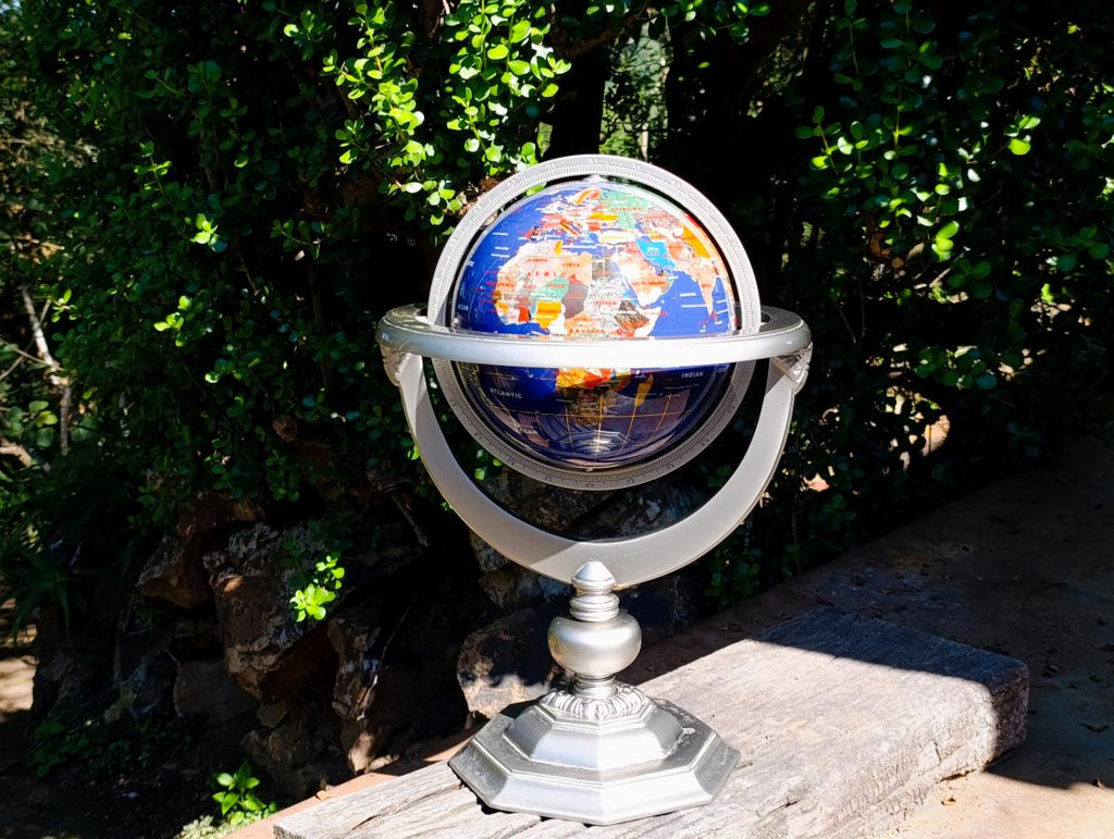 Polished XL Lapis Lazuli World Globe x 1 From China - Toprock Gemstones and Minerals 