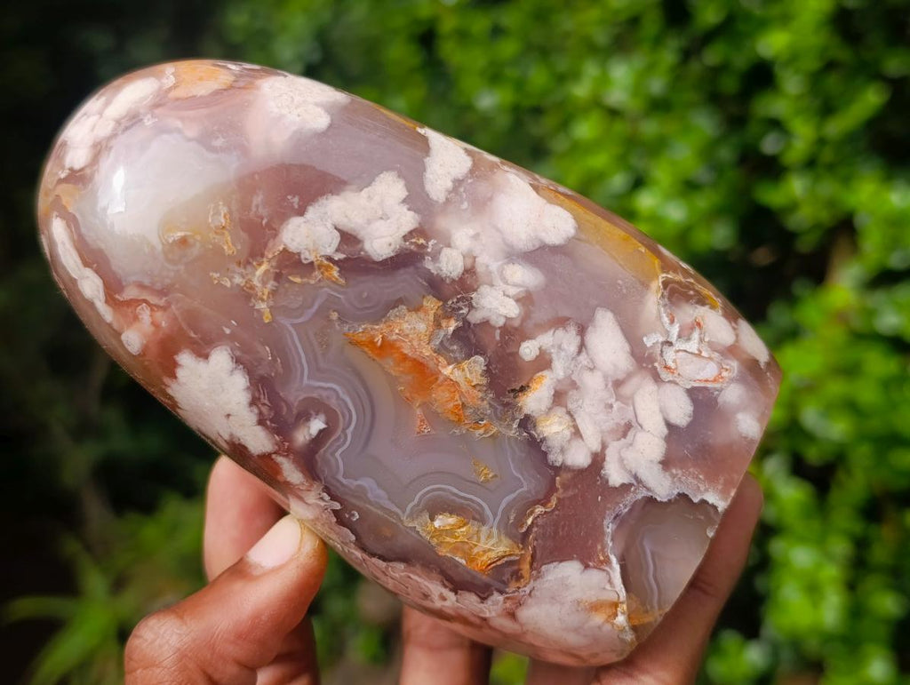 Polished Flower Agate Standing Display Pieces x 2 From Antsahalova, Madagascar - Toprock Gemstones and Minerals 