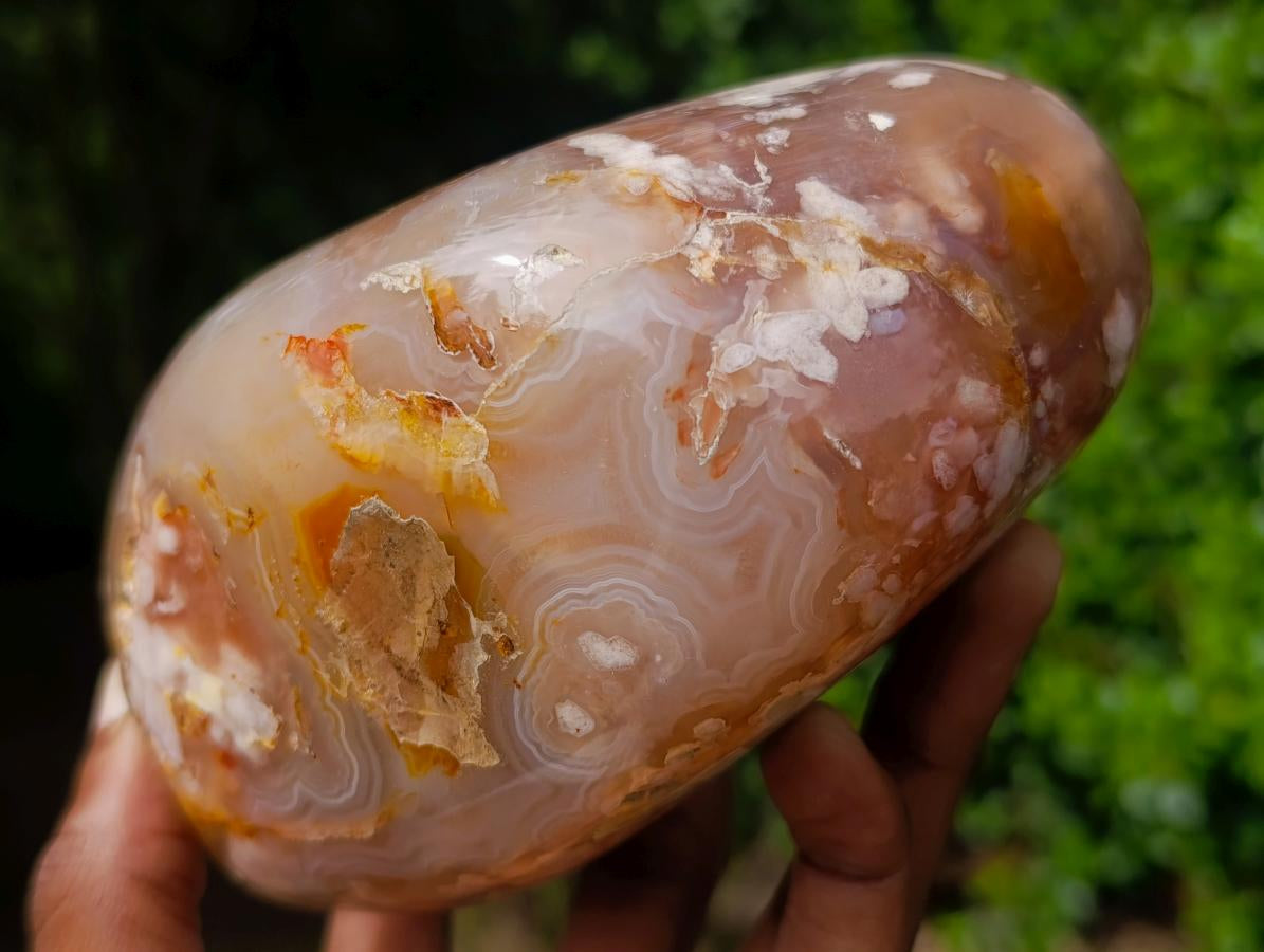 Polished Flower Agate Standing Display Pieces x 2 From Antsahalova, Madagascar - Toprock Gemstones and Minerals 