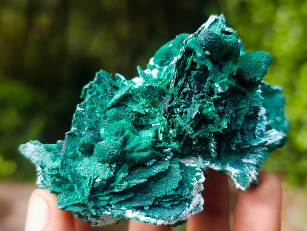 Natural Cabinet Rare Malachite Pseudomorph Specimens with Associated x 4 From Kolwezi, Congo - Toprock Gemstones and Minerals 