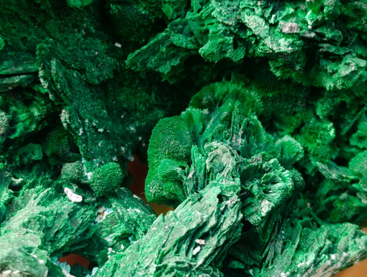 Natural Cabinet Rare Malachite Pseudomorph Specimens with Associated x 4 From Kolwezi, Congo - Toprock Gemstones and Minerals 