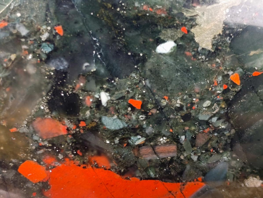 Polished Bloodstone Standing Free Forms x 2 From Swaziland - Toprock Gemstones and Minerals 