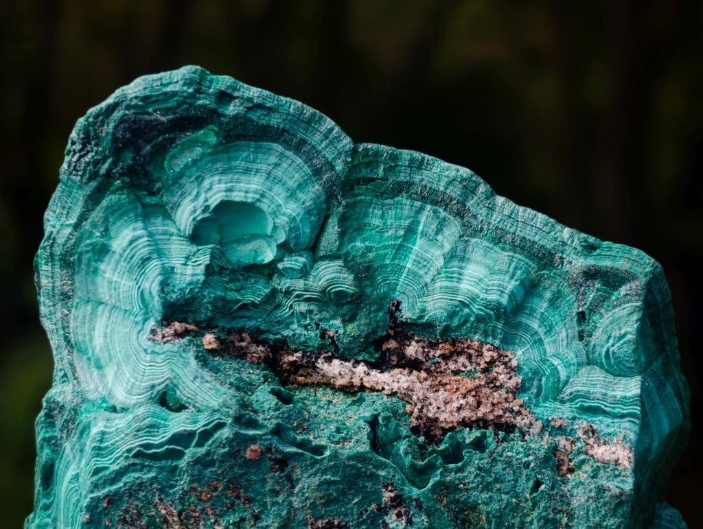 Natural Botryoidal Malachite Specimens x 2 From Congo - Toprock Gemstones and Minerals 
