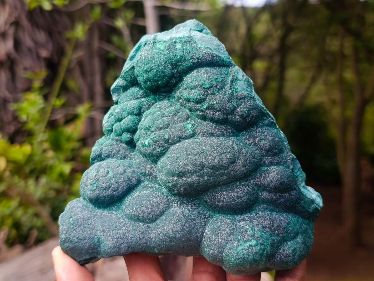 Natural Botryoidal Malachite Specimens x 2 From Congo - Toprock Gemstones and Minerals 