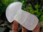 Polished Gemmy Rose Quartz Mushrooms x 6 From Madagascar - Toprock Gemstones and Minerals 