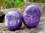 Polished Lepidolite Palm Stones x 12 From Zimbabwe - Toprock Gemstones and Minerals 
