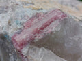 Natural Pink Rubellite Tourmaline Specimens x 2 From Karibib, Namibia - Toprock Gemstones and Minerals 
