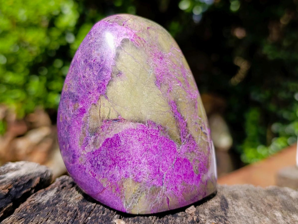 Polished Stichtite Standing Display Pieces x 3 From Barberton, South Africa - Toprock Gemstones and Minerals 