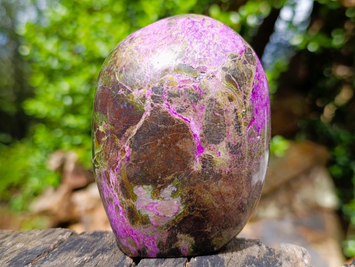 Polished Stichtite Standing Display Pieces x 3 From Barberton, South Africa - Toprock Gemstones and Minerals 