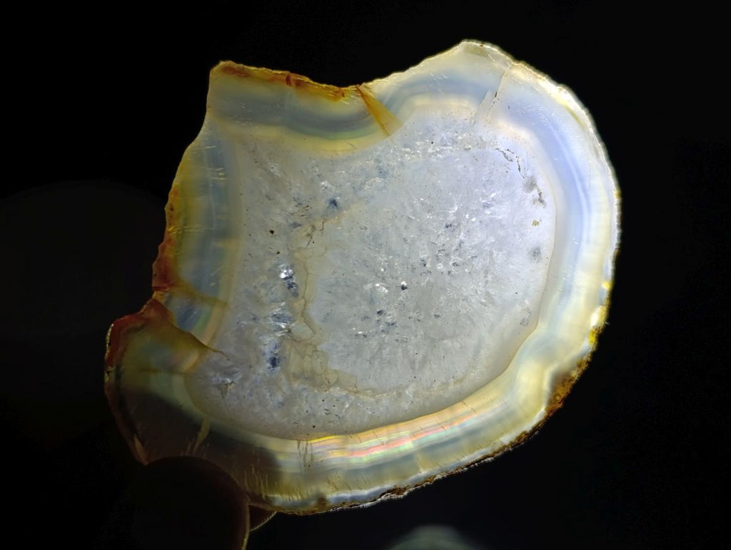 Polished Banded Agate Slices x 24 From Madagascar - Toprock Gemstones and Minerals 