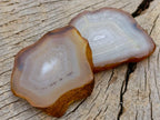 Polished Banded Agate Slices x 24 From Madagascar - Toprock Gemstones and Minerals 