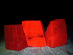 Natural Rhombohedral Sunset Orange Calcite Specimens x 35 From Spitzkop, Namibia - Toprock Gemstones and Minerals 